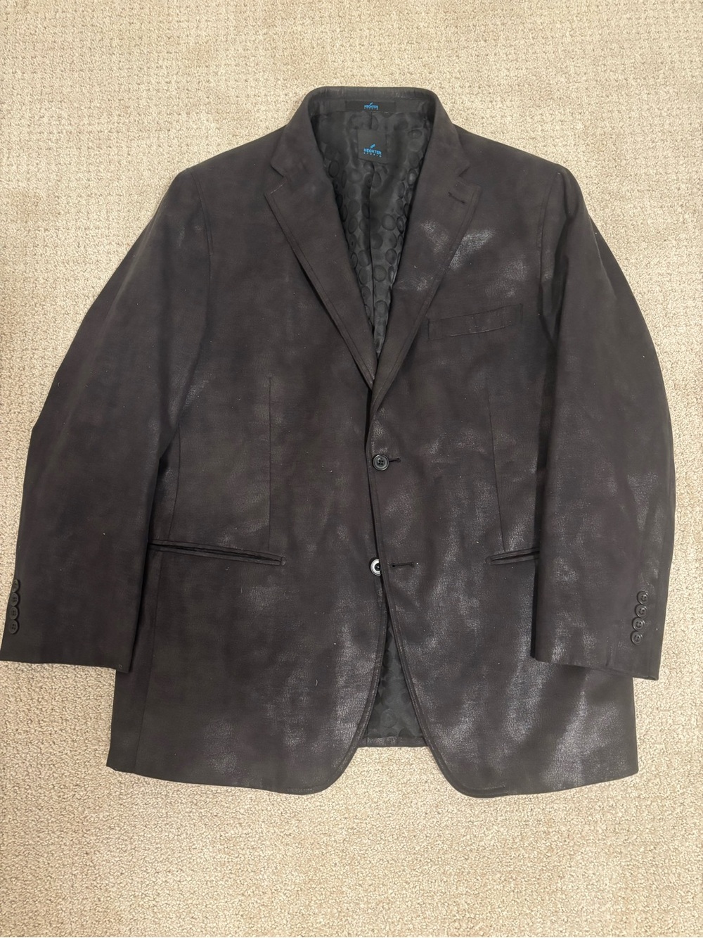 Daniel Hechter Men's Black Two-Button Sport Coat